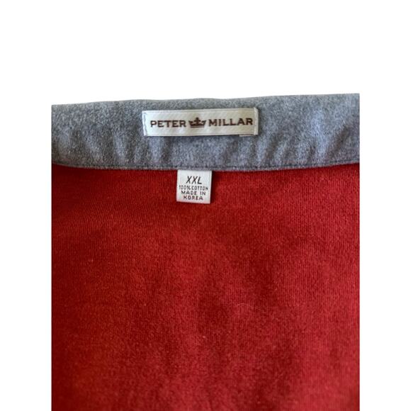 Peter Millar - Men’s 100% Cotton Quarter Zip Vest - Orange - XXL - Picture 5 of 7